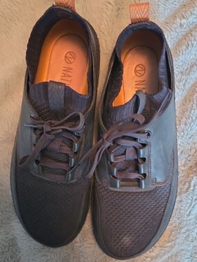 Naturalizer Men’s Blue Lace-Up Knit Sneakers